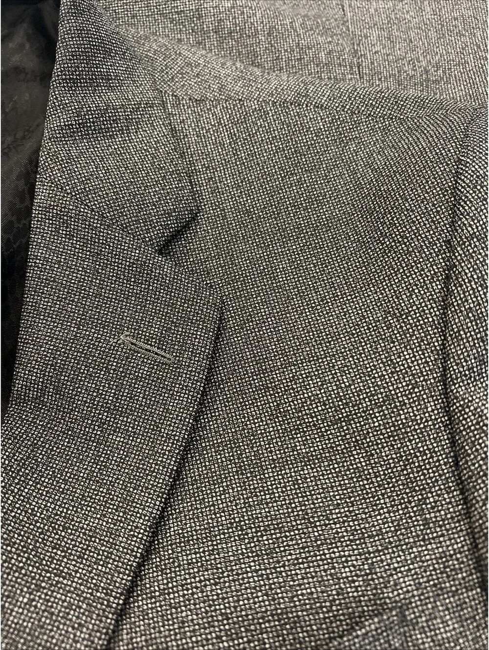 New All Saints Ross Slim Fit Wool Suit Jacket Charcoal Size 40 S